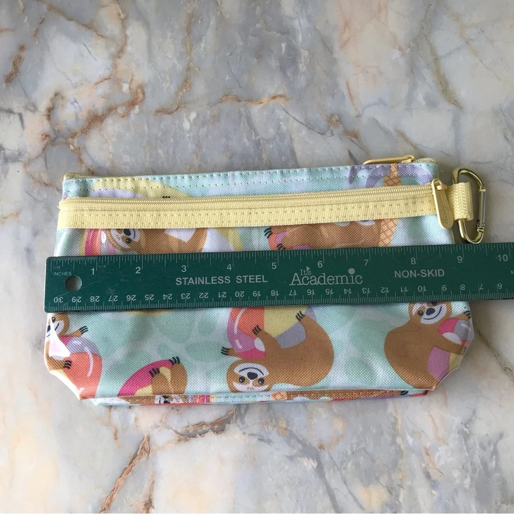 Thirty One Pencil Makeup Pouch Accessories Pool Day Sloths